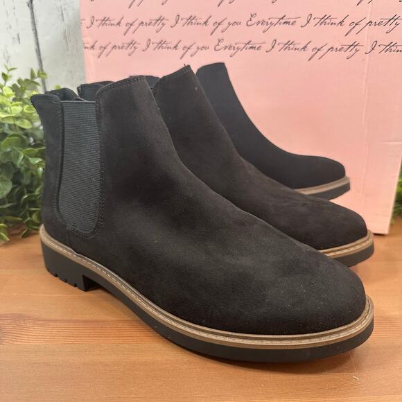 Kensie Women's Sandor Black Suede Ankle Boots Size 9 - Picture 2 of 9